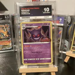 Pokemon Gengar Black Star Promo Card SWSH241 Prerelease Ace graded Gem Mint 10 - Image 3