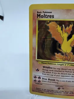 Moltres 12/62 Fossil Set Holo Rare Pokemon TCG 1999 Mitsuhiro Arita LP-MP - Image 3