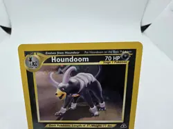 Houndoom 4/75 Neo Discovery Holo Pokemon TCG 2001 Shin-ichi Yoshida MP SWIRL*** - Image 2