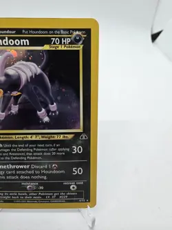 Houndoom 4/75 Neo Discovery Holo Pokemon TCG 2001 Shin-ichi Yoshida MP SWIRL*** - Image 4