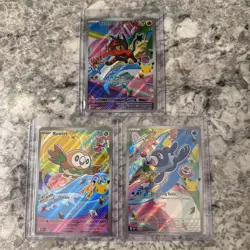 Pokemon TCG First Partner Illustration Collection (Litten, Popplio,Rowlet) New - Image 1