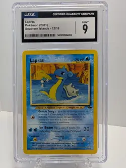 2001 Pokemon Southern Islands Lapras #12/18 CGC 9 Mint - Image 1