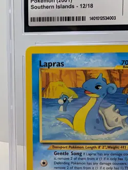 2001 Pokemon Southern Islands Lapras #12/18 CGC 9 Mint - Image 5