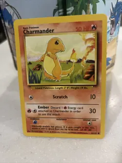 Pokemon Base Set 1999 Charmander Shadowless 46/102 - Image 1