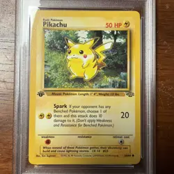 PSA 9 Pikachu 1st Edition 1999 Pokemon Jungle #60 - Image 2