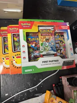 Pokemon 2026 Day Box Promo Booster TCG First Partner Illustration Collection - Image 1