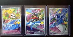 Pokemon 2026 First Partner Illustration Collection Series 1 Promos Set 43-45 #ML - Image 1
