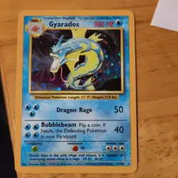 Nintendo Pokemon TCG Gyarados Base Set 6/102 Holo Rare Stage 1 100 HP - Image 1
