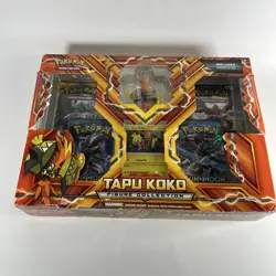 Pokemon TCG Tapu Koko Figure Collection Box Set Factory Sealed & Unopened Pics 820650802829 - Image 1