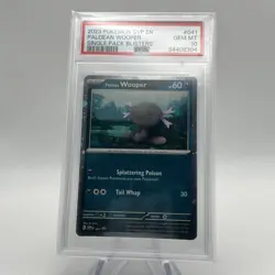 Pokemon Obsidian Flames Paldean Wooper 041/197 BLACK STAR PROMO PSA 10 - Image 1
