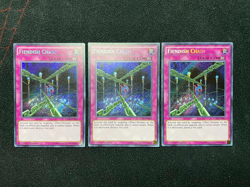 PLAYSET Yugioh Fiendish Chain LC5D-EN082 Secret Rare 1st Ed LP Playset 3 of - Image 1