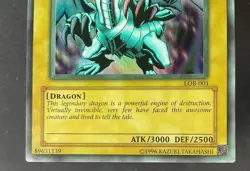 Blue-Eyes White Dragon Yu-Gi-Oh! Legend of Blue Eyes Unlimited Faded Misprint - Image 4