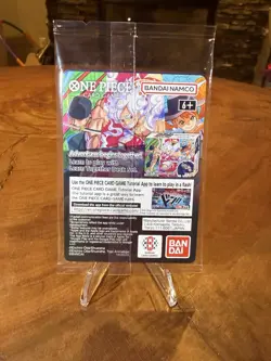 One Piece Monkey D. Luffy US Voyage College Basketball Promo Card Gonzaga SEALED - Image 2