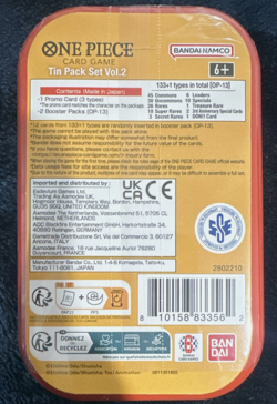 One Piece Mini Tin Vol 2 Factory Sealed NEW Monkey D. Luffy OP13 OP-13 - Image 2