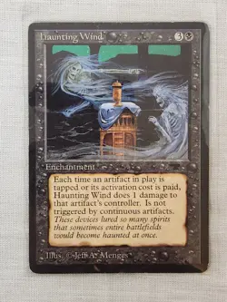 Played Haunting Wind Antiquities Mtg Magic the Gathering - Image 1