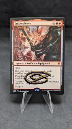 Embercleave -MTG Magic the Gathering- Throne of Eldraine - Signed by Artist - NM - Image 1