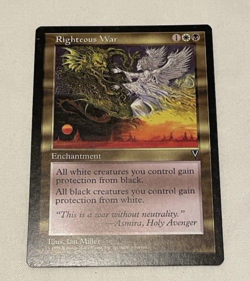 1x Righteous War - Visions - MTG - Magic the Gathering - LP - Image 1