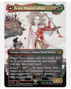 Terra, Magical Adept Final Fantasy Magic the Gathering Borderless Card - Image 1