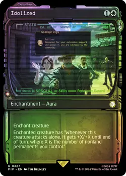 MTG FOIL Idolized Showcase - Fallout Commander #327 - Image 1