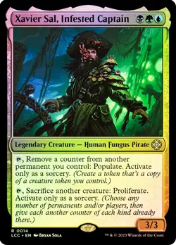 MTG FOIL Xavier Sal, Infested Captain - The Lost Caverns of Ixalan Commander - Image 1