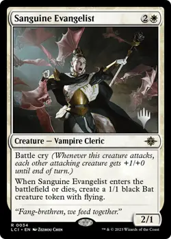 MTG Sanguine Evangelist(Promo Pack) (The Lost Caverns of Ixalan) - Promo - Image 1