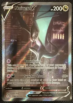 Pokemon TCG Evolving Skies Noivern V Alt Art Holo Rare 196/203 NEAR MINT NM - Image 1