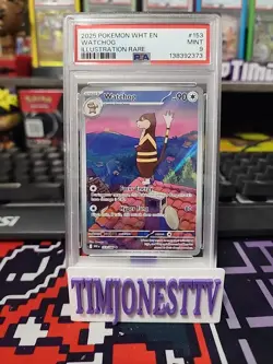 2025 Pokemon White Flare Watchog #153/086 Illustration Rare PSA 9 - Image 1