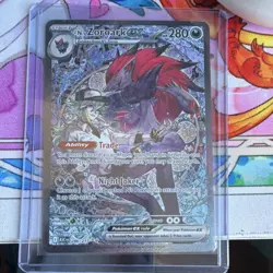 Pokemon TCG N's Zoroark EX Special Illustration Rare Holo 280 HP Sv09 185/159 - Image 1