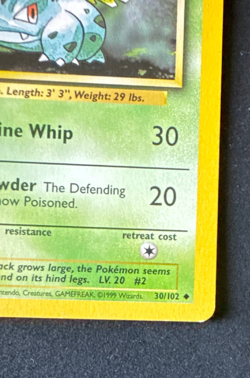 IVYSAUR 30/102 LP/MP UNCOMMON BASE SET UNLIMITED POKEMON 1999 - Image 3