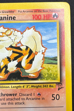 ARCANINE 33/130 LP UNCOMMON BASE SET 2 POKEMON 2000 - Image 3