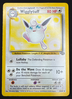 WIGGLYTUFF 32/64 MP RARE JUNGLE UNLIMITED POKEMON 1999 - Image 1