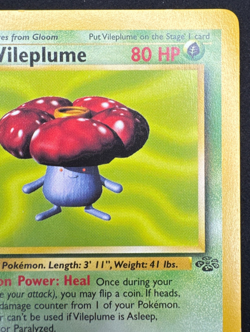 VILEPLUME 31/64 MP RARE JUNGLE UNLIMITED POKEMON 1999 - Image 3
