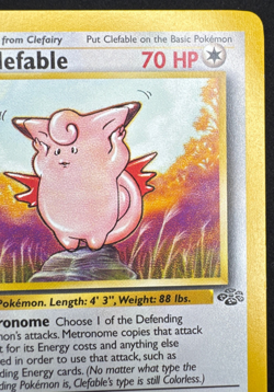 CLEFABLE 17/64 MP RARE JUNGLE UNLIMITED POKEMON 1999 - Image 3