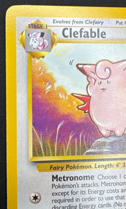 CLEFABLE 17/64 MP RARE JUNGLE UNLIMITED POKEMON 1999 - Image 4