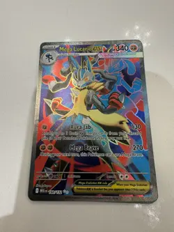 Mega Lucario ex 160/132 Full Art Holo Ultra Rare Pokemon TCG Mega Evolution - NM - Image 2