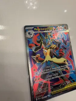 Mega Lucario ex 160/132 Full Art Holo Ultra Rare Pokemon TCG Mega Evolution - NM - Image 4