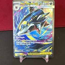 Pokemon!!🔥Mega Sharpedo ex 127/094 Pokemon Me02: Phantasmal Flames SIR Holo - Image 1