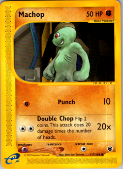 Pokemon TCG Machop Expedition 117/165 Regular Common NON HOLO - Image 1