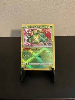 Pokemon TCG - Radiant Venusaur 004/078 Pokemon GO Holo - NEAR MINT - Image 1