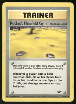Pokemon Tcg Rocket's Minefield Gym #119 Pokemon Gym Challenge MP - Image 1