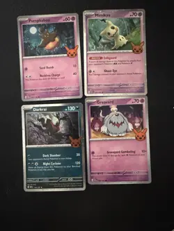 2025 Pokemon Trick Or Trade Lot - Gengar, Pikachu, Houndoom Halloween 12 Cards - Image 2
