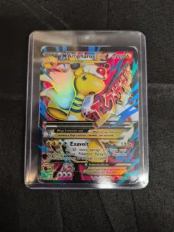 Pokemon TCG M Ampharos EX 88/98 Full Art Ultra Rare - XY Ancient Origins - LP - Image 1