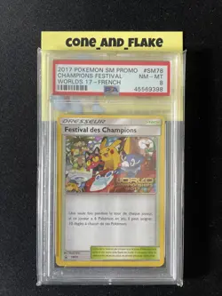 2017 Pokemon French SM Promo World Champions Festival SM78 PSA 8 - Image 1