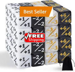 MTG Dice Counters 48 Piece Magic Gathering Token Sparkle Dice Set 7445056739710 - Image 1