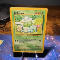 Pokemon Bulbasaur 44/102 Base Set 40HP Common Regular Mitsuhiro Arita - Image 1