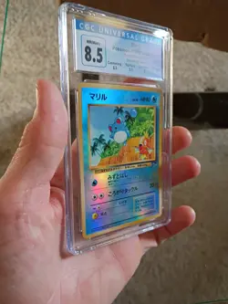 CGC 8.5 Marill Pokemon Japanese Southern Islands Reverse Holo - Image 4