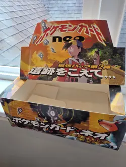 Pokemon Neo Discovery Japanese Booster Box Vintage 2000 EMPTY BOX READ!!! - Image 5