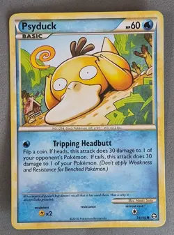 Psyduck 74/102 - Pokemon TCG-Rare - HGSS Triumphant *LP - Image 1