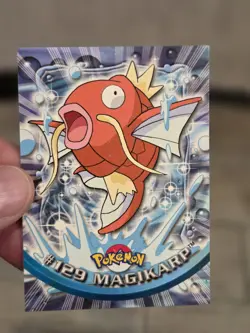 Topps Pokemon Magikarp 129 Series 3 Blue Logo Non Holo TV Animation Edition - Image 1
