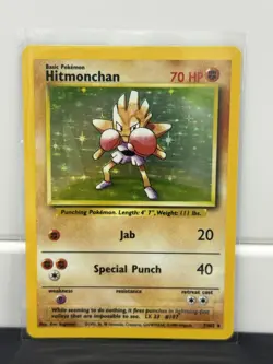 Pokemon TCG - Hitmonchan - Base Set Holo Rare 07/102 (NM) - Image 1